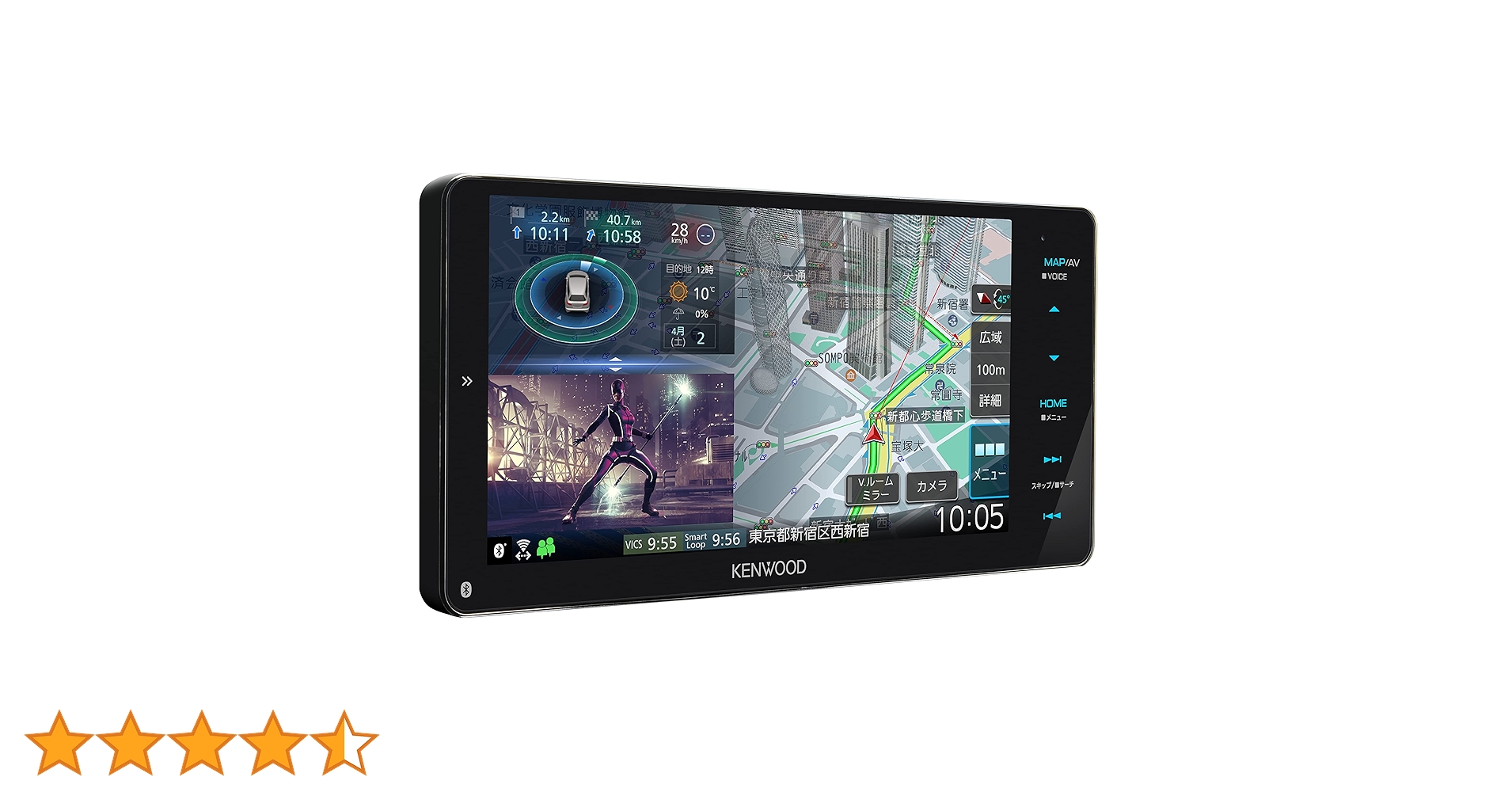 H*u様 【22年製】ケンウッド カーナビ 彩速 7インチワイド MDV-M80 H